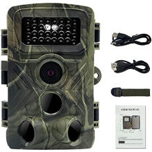 16MP 1080P Night P Video Taking Trail Camera Multi-Function Outdoor Huntings Animal Observation (Green)