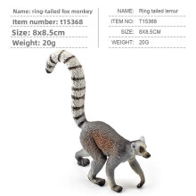 (StyleI) Miniature Pvc Raccoon And Lemur Model Kids Learning Toys Animal Collection