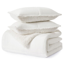 UGG 10266 Blissful King Comforter Set Breathable Reversible Oversized Comforter and Pillow Shams Machine Washable Soft Cozy Bedding King Siz