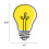 CTP Doodle Light Bulb 6 """" Tagliato Did D D 3