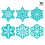 CTP Snowflakes 6 """" Tel-outs Learning D 2