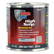 POR-15 Hoge Temperatuur Verf Hoge Hittebestendige Verf Weer- en Vochtbestendig 8 Fluid Ounces Aluminium