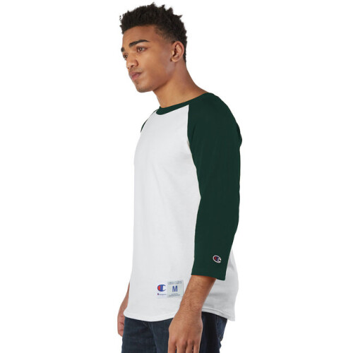 Champion Tricou raglan pentru adul?i - alb alb - S (D0102H7DNIX) 2