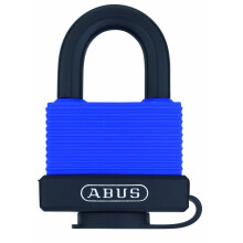 ABUS 70IB/45 kD Ottone Solido Logolo resistente alle intemperie Tagliata diversa con blu in acciaio inossidabile blu