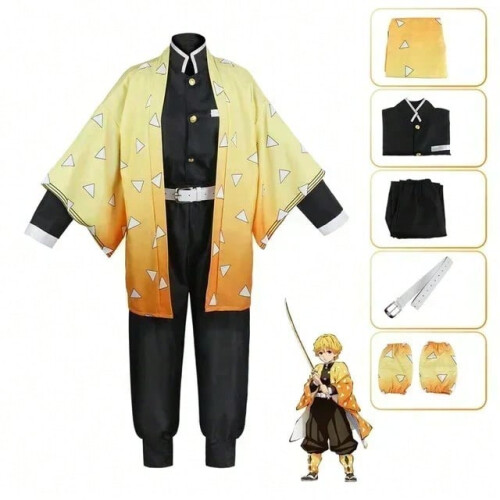 Demon Slayer Kamado Nezuko Cosplay Disfraz Kimono Vestidos Trajes Fiesta De Halloween Mujeres Anime Conjunto De Disfraces