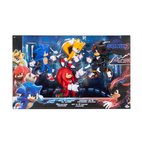 Sonic The Hedgehog Sonic 3 Movie - 5 """" Figuren Multi -Pack