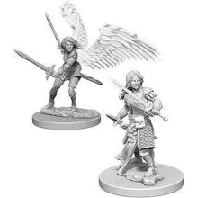 Miniaturas maravilhosas sem pintura de D&D Nolzur: Onda 5: Paladina Feminina Aasimar