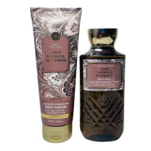 Bath & Body Works Cosy Vanilla Bourbon Ultieme hydratatie bodycrme en bodygel wash 2-delige set