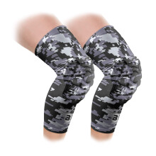 Bucwild Sports Ginocchiere/Ginocchiere imbottite a compressione Pro (1 paio) Taglie per giovani e adulti - Basket Wrestling Pallavolo Nero Bianco