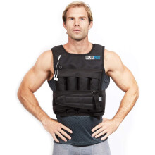 RUNmax RUNFast rm40p 12lb-140lb Weighted Vest (with Shoulder Pads 40lb) Black