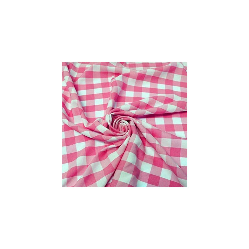 1" Geruite Gingham PolyPoplin Stof per Yard - 60 Inch Breed voor Naaien, Quilten, Tafelkleden, Gordijnen