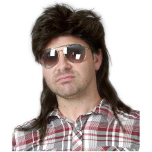 Baruisi din anii '80 Men's Mullet peruc