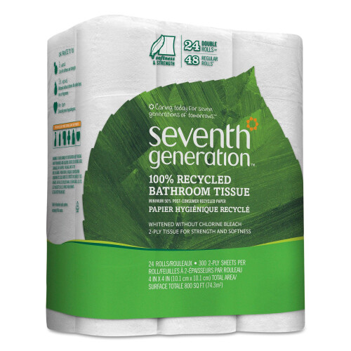 Seventh Generation, Bath Tissue 500 Sheets, 500 Count 2