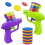 2pcs Kids Outdoor Game Foam Disc Gun Toy Shooting  Interactive Toy 1