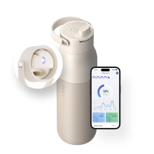 Larq Bottle PureVis 2 23 oz-Purificador de agua UV con filtro de hidratacin de autolimpieza Filtro de paja Manija desmontable Mojave aislada Moj