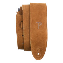 Perri's Leathers Wildleder-Gitarrengurt, Wildleder, braun, rutschfest, klassisch, geeignet fr jedes Level, Standardgre 56 Zoll, kompatibel mit all