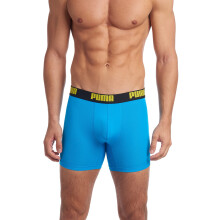 PUMA Boxers para Homem, Pack de 3, Azul Brilhante, Médio