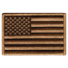 Parche bordado de bandera americana Camo Tan Estados Unidos tctico militar sometido