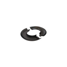 Crimson AV CAE Decoratieve Escutcheon Plaat, Zwart, Klemmen rond 1,5" NPT-buis, Verstevigd plastic verbergt gat in plafondtegels