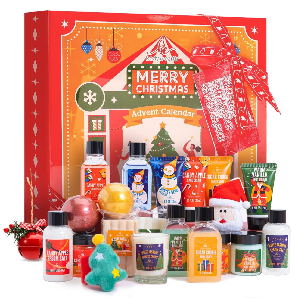 rs de beaut Avent Calendrier Bfflove Spa Plats de cadeaux avec shampooing Bar Bath Bombs Cadeaux de Nol pour femmes Cadeaux de Nol pour femmes