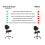 Grace&Grace Professional Saddle Stool Chair with Back Support  Rolling 2
