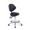 Grace&Grace Professional Saddle Stool Chair with Back Support  Rolling 1