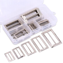 Swpeet 25 ks Nejruznej kovy Tri-Glide Slides Kit Tri-Glide Slides Ctvercov krouek Posuvn nastavovace Prezky Prezky popruhu Prezka pro taky na o