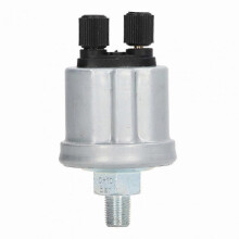 Aluminum Alloy Oil Pressure Sensor with Stable Performance for Generators, 1/8 NPT Thread, 0-10 Bar Range, Matte Finish, Dual Head Design