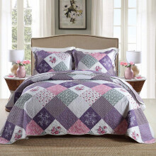 Seturi de paturi de pat cu quilt nou-flor-flor-floral set de acoperire reversibila set queen
