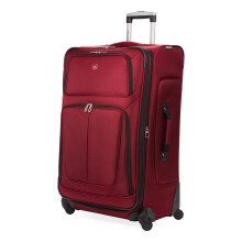 SwissGear Sion Softside Expandable Luggage  Burgundy  Checked-Large 29-Inch