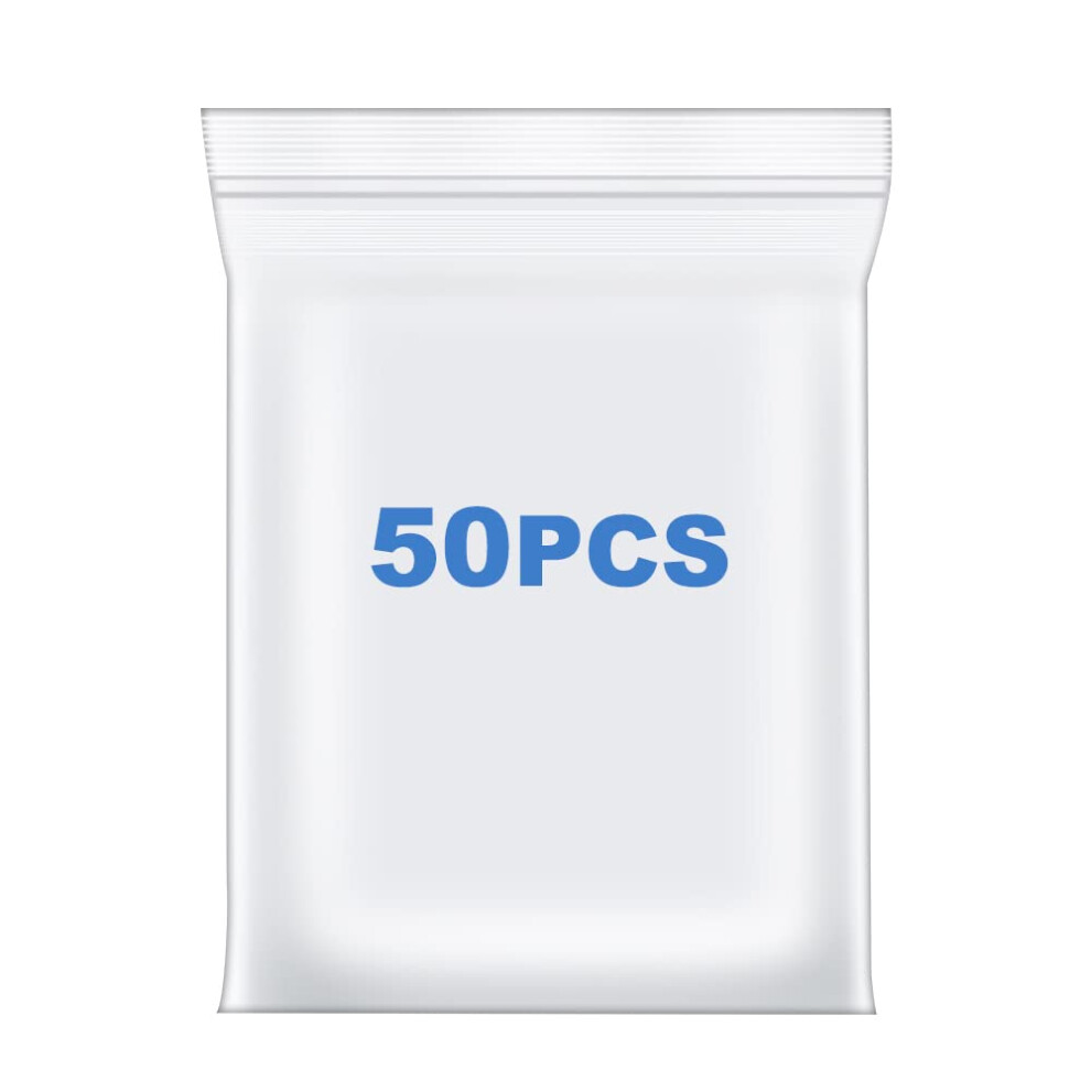 Somoga 50 Szt. 12 X 12 Duze Grube 24 Milione Przezroczyste Z Suwakiem Worki Z Plastikiem Rozliczalne Zamek Z Uszczelnieniem Ubrania Buty-image