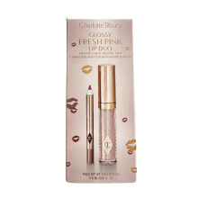 CHARLOTTE TILBURY Duo | Fresh Pink Mini - Lip Cheat Pillow Talk & Collegen Bath Rose