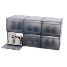Joseph Joseph Shoecase Premium Shoe & Sneaker Storage Box Organizer con vassoio da scarpe da slittamento 6 pacchetto
