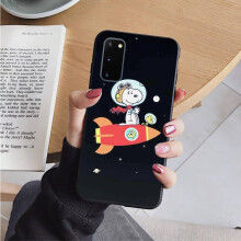 (buff, Samsung M21) An14 Lovely Snoopy Black Case For Samsung Note 20 Lite S24 Ultra S23 S22 A05 A06 A11 A71 A15 A16 A13 A24 A25 A33 A52 A53 M55 M35 Sofe Cover