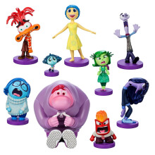 Disney Store Official - Alles Staat Op Zijn Kop 2 - Figuren Speelset - 9 Figuren - met Vreugde, Verdriet, Woede en meer