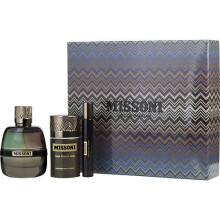 Missoni by Missoni for Men - 3 Pc Gift Set 3.4oz EDP Spray, 0.33oz EDP Spray, 2.5oz Deodorant Stick