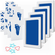 MengNi Baby Handprint Voetafdruk Huisdier Pootafdruk Kit Medium Met 4 Inktkussens