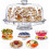 (Plastic)6 IN 1 Modern Design Multi Functional Cake Stand & Dome Plastic Cover Salad Bowl 1