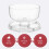 (Plastic)6 IN 1 Modern Design Multi Functional Cake Stand & Dome Plastic Cover Salad Bowl 2