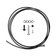 Magura hydraulischer Bremsschlauch – 2500 mm für MT4 bis MT Trail SL, gepresste Banjo-Verbindung, schwarz