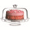 (Plastic)6 IN 1 Modern Design Multi Functional Cake Stand & Dome Plastic Cover Salad Bowl 6