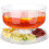 (Plastic)6 IN 1 Modern Design Multi Functional Cake Stand & Dome Plastic Cover Salad Bowl 8