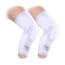 Bucwild Sports Ginocchiere/Maniche imbottite a compressione Pro (1 paio) Taglie per giovani e adulti - Basket Wrestling Pallavolo Nero Bianco Ros