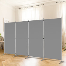 RANTILA 4 Panel Rumsavdelare 6 Ft Tall Vikbar Sekretessskrm Rumsavdelare Fristende rumsavdelare Vggavdelare 136W x 20D x 71H gr