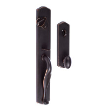 SURE-LOC WS507-SR 11P Entry Rustic Series Wasatch Handleset with Slickrock Knob Interior Trim Vintage Bronze