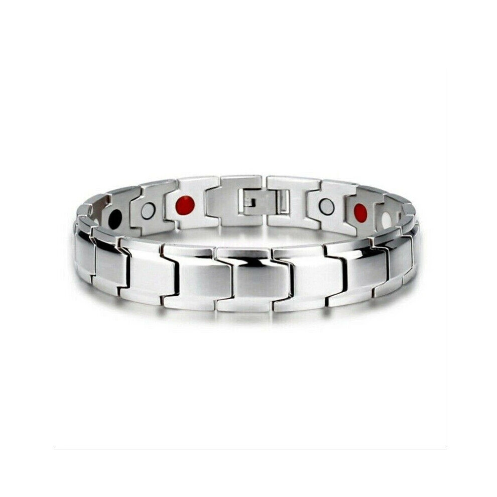 (Silver) Slimming Magnetic Lymph Detox Bracelet Lymph Drainage Magnetic Bracelet