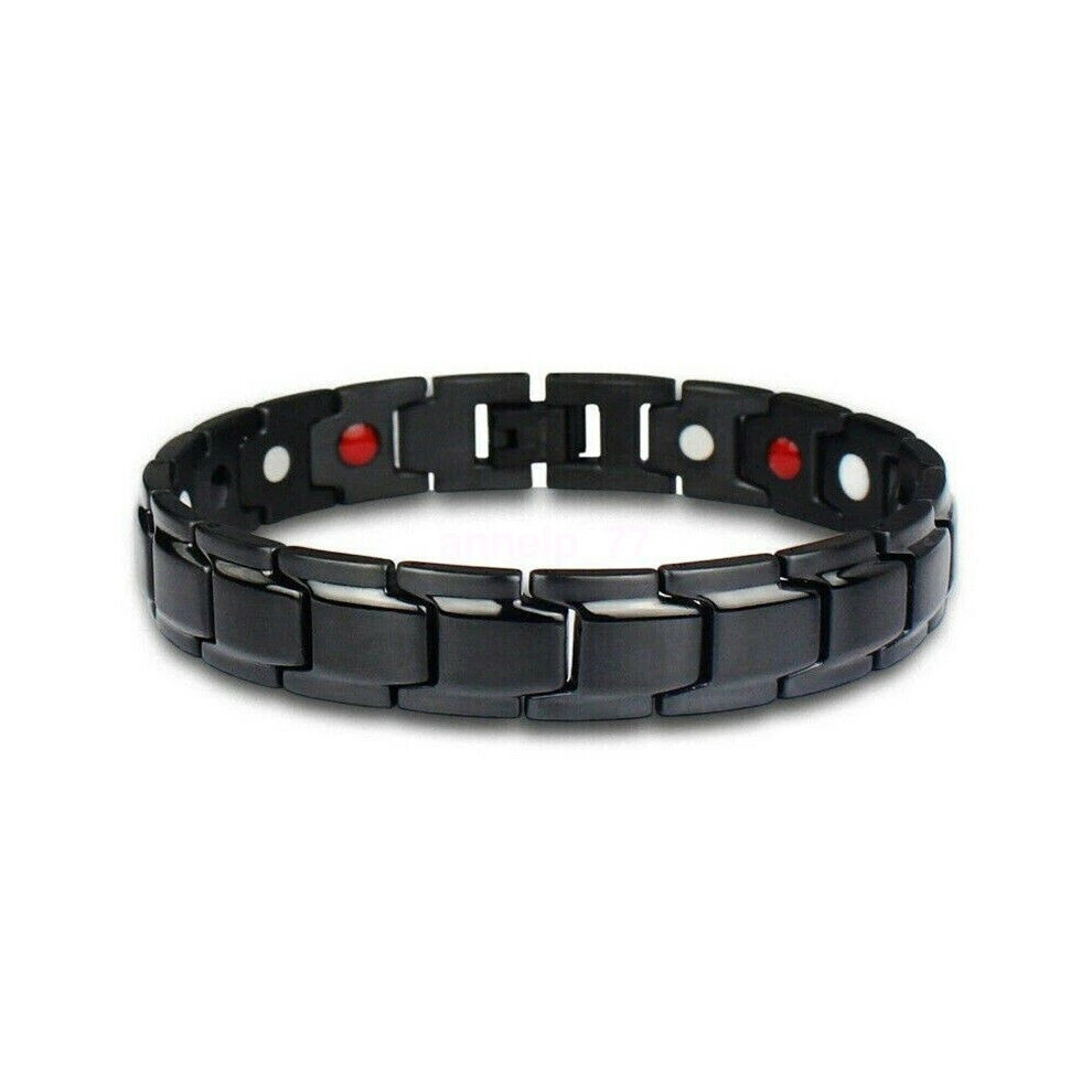 (Black) Slimming Magnetic Lymph Detox Bracelet Lymph Drainage Magnetic Bracelet New