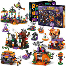31 Days of Halloween Countdown Calendar Ghost Building Block Toys