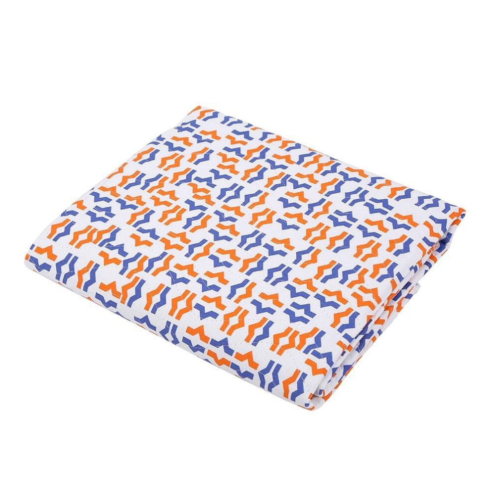 1pc Washable Reusable Urine Mat Adult Incontinent Anti Slip Changing Nursing Pad(orange Blue)