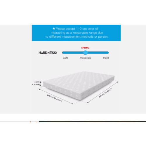 Gude Night Memory Foam Mattress Bed Orthopaedic 4ft6 Double Size 2